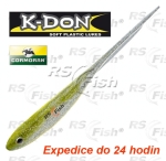 Dropshot gummifische Cormoran K-DON S2 Spearl Tail - farbe yellow flitter