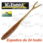 Dropshot gummifische Cormoran K-DON S3 Double Tail - farbe dark brown