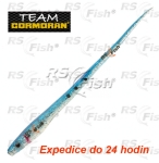 Dropshot gummifische TC Sneaky Worm SB7 - farbe clear blue flitter