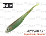 Dropshot gummifische DAM Effzett V-Tail - farbe Fire Tiger