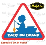 Aufkleber Delphin - Baby on board