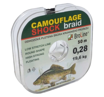 Geflochtene Schnur Broline® Carp Dyneema Camouflage Shock