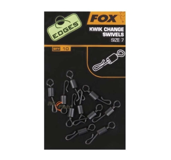 FOX Edges kwik change swivels - größe 7 - CAC485