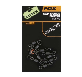 FOX Edges kwik change swivels - größe 10 - CAC486