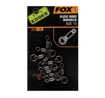 FOX Edges Flexi Ring Swivels - größe 10 - CAC529