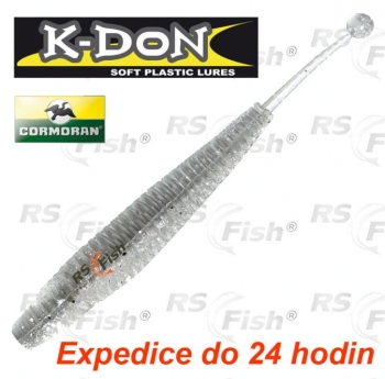 Dropshot gummifische Cormoran K-DON S5 Tricky Tail - farbe pearl silver