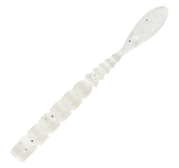 Mustad AJI Worm - Fla - Fla - farbe White Glow Glitter (MAJI-FLA-2-7)