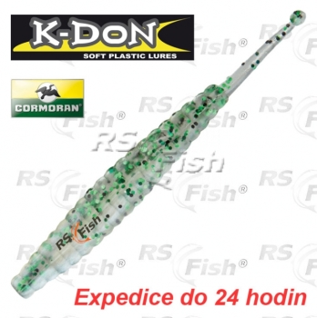 Dropshot gummifische Cormoran K-DON S8 Slugtail - farbe green white pearl