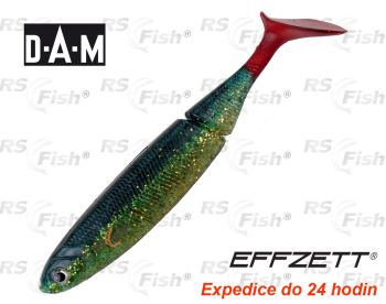 Dropshot gummifische DAM Effzett Shad - farbe Firetiger