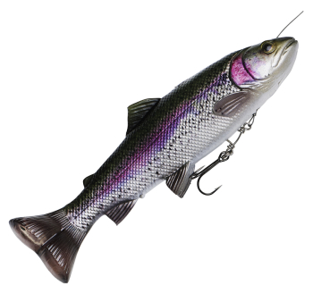 Ripper Savage Gear 4D Line Thru Pulse Tail Trout - farbe Rainbow Trout