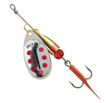 Spinner Cormoran Bullet - silberne / rote punkte