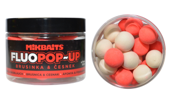 Boilies Mikbaits Mikbaits Fluo Pop-Up - Preiselbeere & Knoblauch - 18 mm