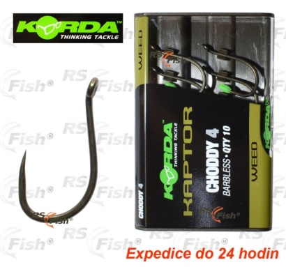Haken Korda Kaptor Choddy Barbless - farbe gras
