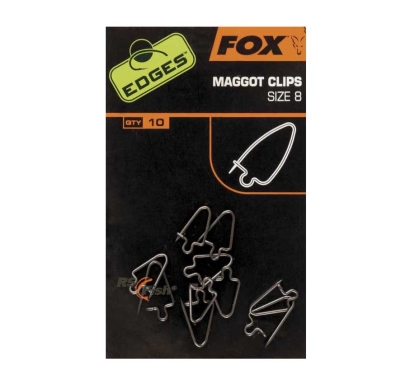 FOX Maggot Clips - Größe 8 - CAC525