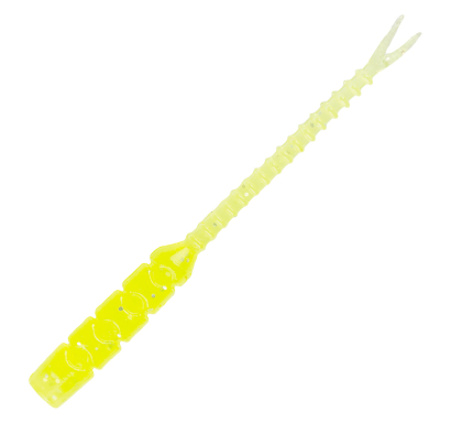Mustad AJI Worm - Bachi - Bachi - farbe UV Clear Chatreuse (MAJI-BCI-2-5)
