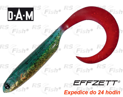 Dropshot gummifische DAM Effzett Grub - farbe Firetiger
