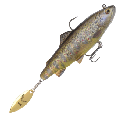 Ripper Savage Gear 4D Spin Shad Trout - farbe Dark Brown Trout