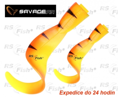 Ersatzschwanz Savage Gear 3D Hard Eel - farbe Golden Ambulance