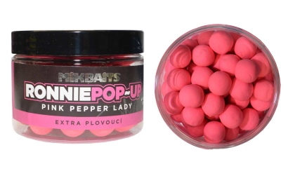 Boilies Mikbaits Ronnie POP-UP - Pink Pepper Lady