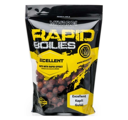 Boilies Mivardi Rapid Excellent - Karpfengulasch